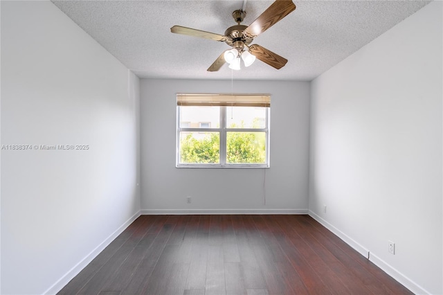 10140 W Bay Harbor Dr Unit 201A, Bay Harbor Islands, FL 33154 - spare room featuring a textured ceiling, wood-type flooring, and a ceiling fan