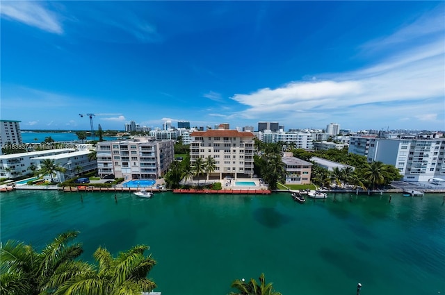 10140 W Bay Harbor Dr Unit 201A, Bay Harbor Islands, FL 33154 - water view with nearby urban area