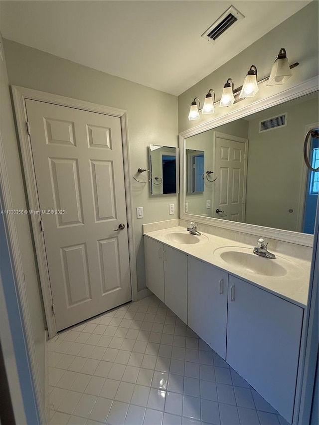 794 Lake Blvd, Weston, FL 33326 - full bath featuring double vanity and tile patterned floors