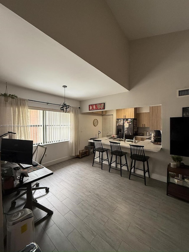 575 W Park Dr Unit 202, Miami, FL 33172 - office space featuring a towering ceiling and wood finished floors