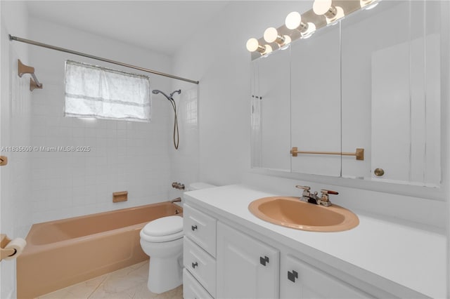 1900 N 31st Ave, Hollywood, FL 33021 - bathroom featuring vanity, bathing tub / shower combination, and marble finish floors