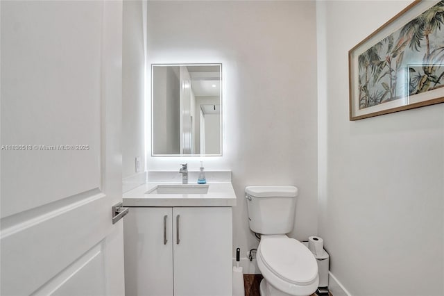 1617 NE 11th St Unit 1, Fort Lauderdale, FL 33304 - half bath with toilet and vanity