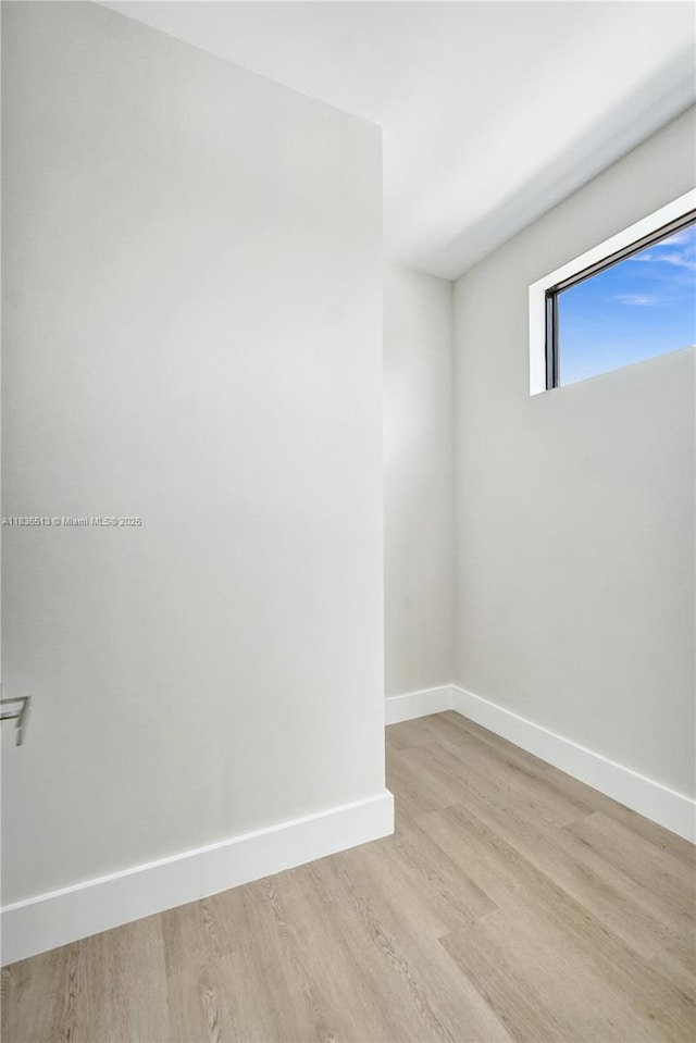 1617 NE 11th St Unit 1, Fort Lauderdale, FL 33304 - spare room with light wood-type flooring and baseboards