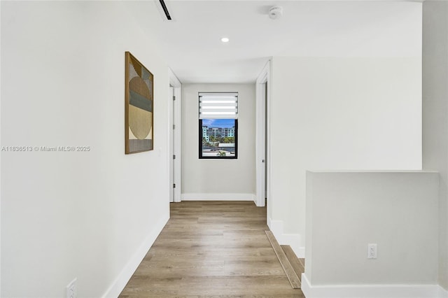 1617 NE 11th St Unit 1, Fort Lauderdale, FL 33304 - hall featuring wood finished floors and recessed lighting