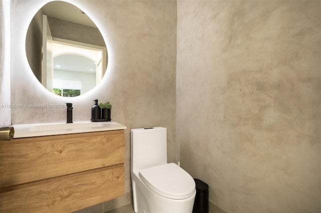 724 SW 106th Ave Unit 2010, Pembroke Pines, FL 33025 - half bathroom featuring vanity and toilet