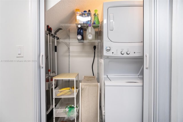 724 SW 106th Ave Unit 2010, Pembroke Pines, FL 33025 - washroom with stacked washer / dryer