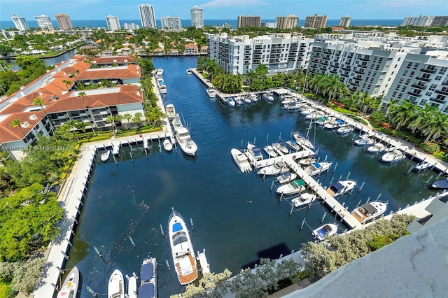 3200 N Port Royale Dr N Unit 1612, Fort Lauderdale, FL 33308 - view of urban area with a nearby body of water and numerous boat docks