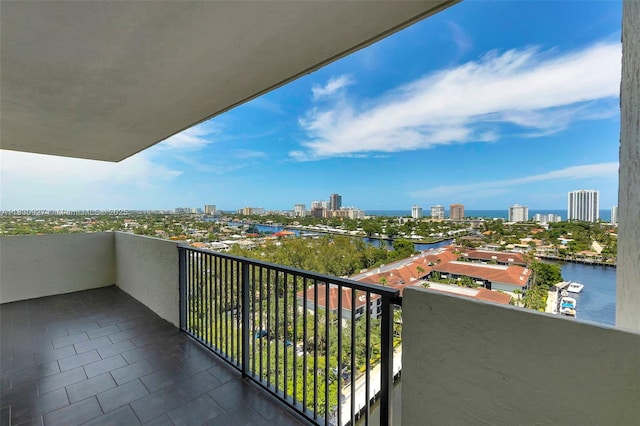 3200 N Port Royale Dr N Unit 1612, Fort Lauderdale, FL 33308 - balcony with a city view and a water view