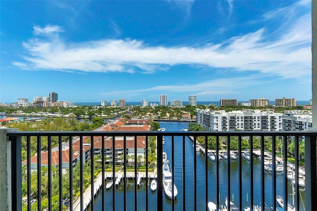 3200 N Port Royale Dr N Unit 1612, Fort Lauderdale, FL 33308 - balcony with a city view and a water view