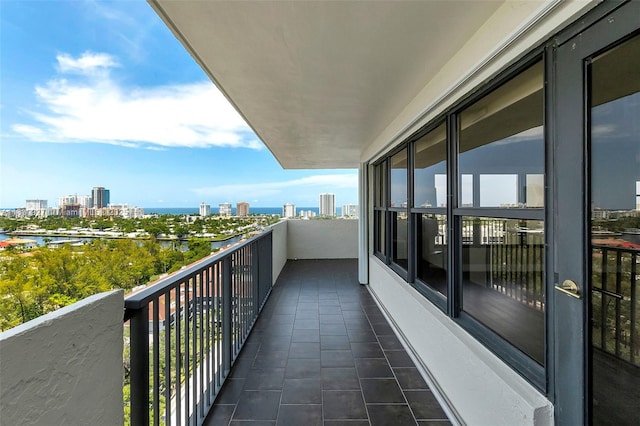 3200 N Port Royale Dr N Unit 1612, Fort Lauderdale, FL 33308 - balcony featuring a city view and a water view