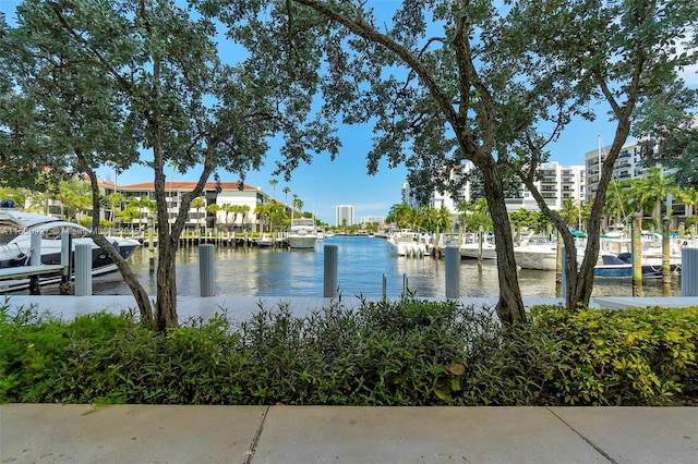 3200 N Port Royale Dr N Unit 1612, Fort Lauderdale, FL 33308 - water view featuring a boat dock