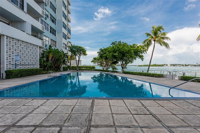 3 Island Ave Unit 12E, Miami Beach, FL 33139 - community pool with a water view