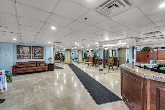 4001 Hillcrest Dr Unit 812, Hollywood, FL 33021 - community lobby featuring a drop ceiling