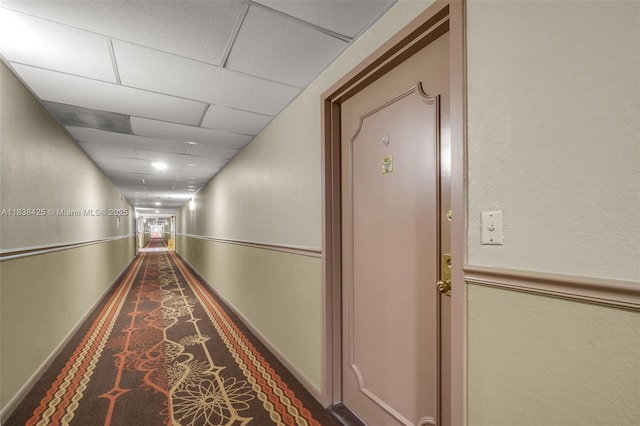 4001 Hillcrest Dr Unit 812, Hollywood, FL 33021 - hall with a paneled ceiling