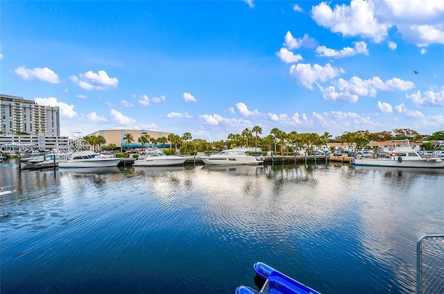 13155 Ixora Ct Unit 1105, North Miami, FL 33181 - water view featuring a boat dock