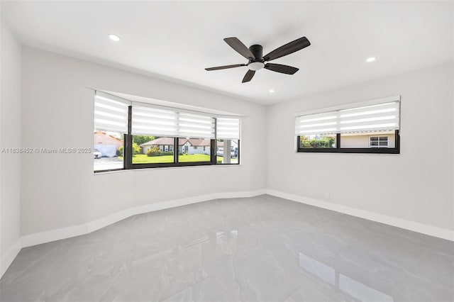 220 SW 75th Ter, Plantation, FL 33317 - unfurnished room featuring recessed lighting and a ceiling fan