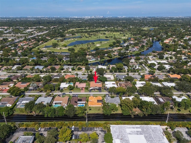 220 SW 75th Ter, Plantation, FL 33317 - aerial view of property's location featuring a nearby body of water and nearby suburban area