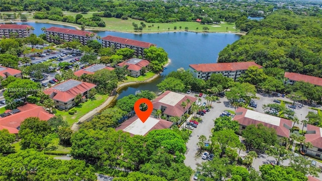 2880 S Carambola Cir S Unit 2071, Coconut Creek, FL 33066 - aerial view of property and surrounding area with a large body of water