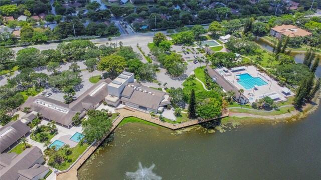 2880 S Carambola Cir S Unit 2071, Coconut Creek, FL 33066 - aerial view of property's location with a pool area and a nearby body of water