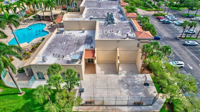 5938 Crystal Shores Dr Unit 103, Boynton Beach, FL 33437 - view from above of property featuring a pool area