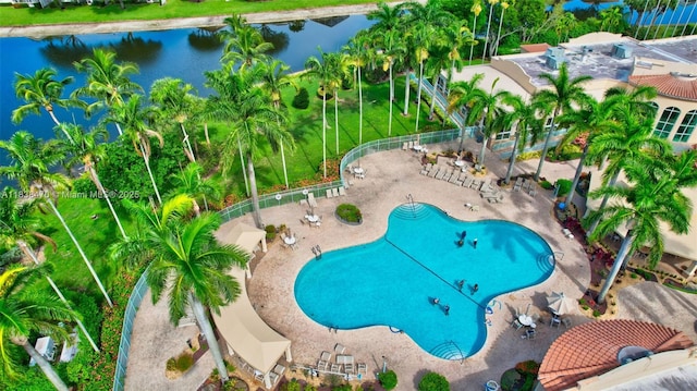5938 Crystal Shores Dr Unit 103, Boynton Beach, FL 33437 - community pool featuring a patio and a water view