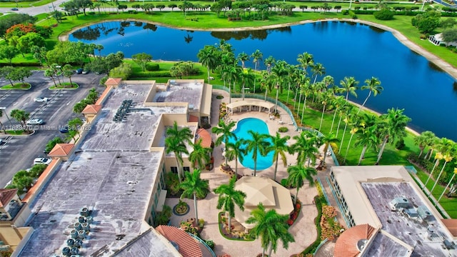 5938 Crystal Shores Dr Unit 103, Boynton Beach, FL 33437 - aerial view of property's location with a nearby body of water and a pool