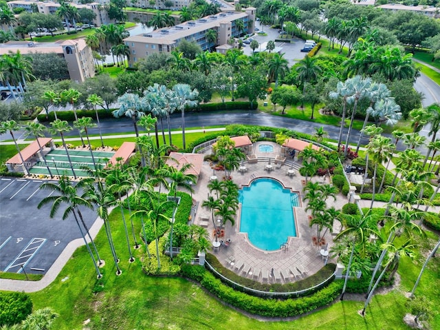 5938 Crystal Shores Dr Unit 103, Boynton Beach, FL 33437 - aerial view of a pool