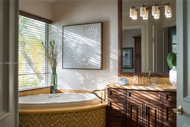 1504 NW 182nd Ave, Pembroke Pines, FL 33029 - bathroom with vanity and a garden tub