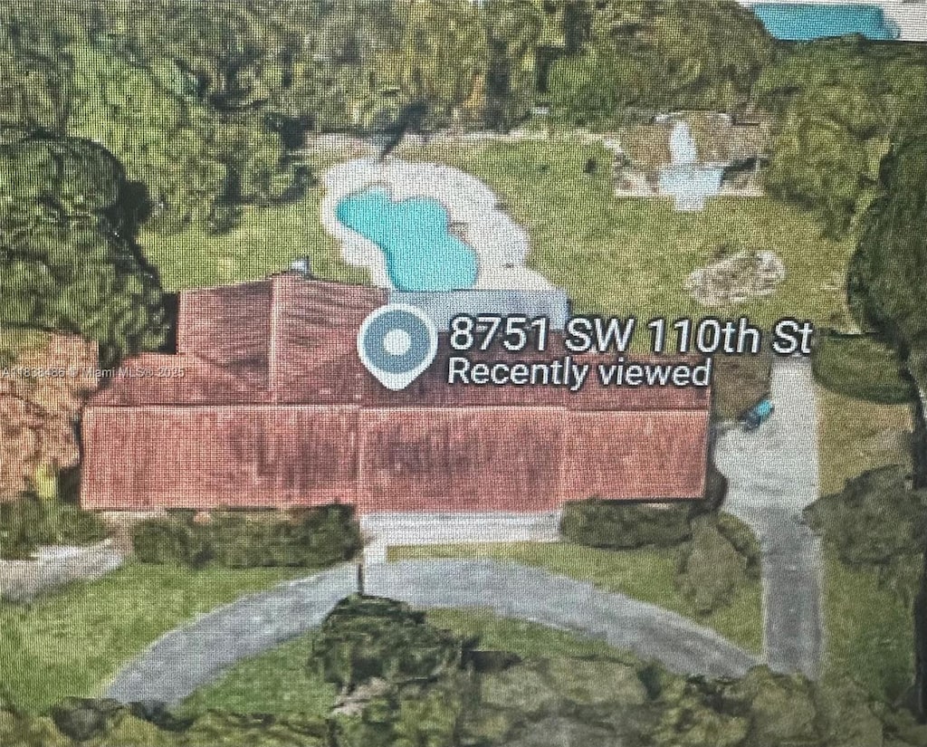 8751 SW 110th St, Miami, FL 33176 - drone / aerial view of a pool