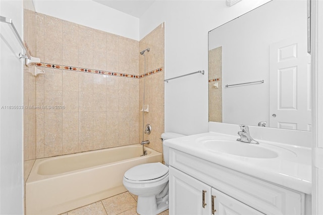 771 SE 2nd St, Homestead, FL 33030 - bathroom featuring vanity, shower / tub combination, and tile patterned flooring