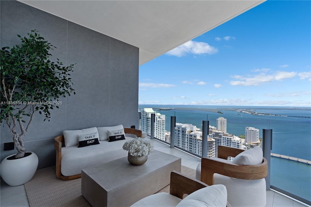 300 Biscayne Blvd Way Unit 4707, Miami, FL 33131 - balcony featuring a water view