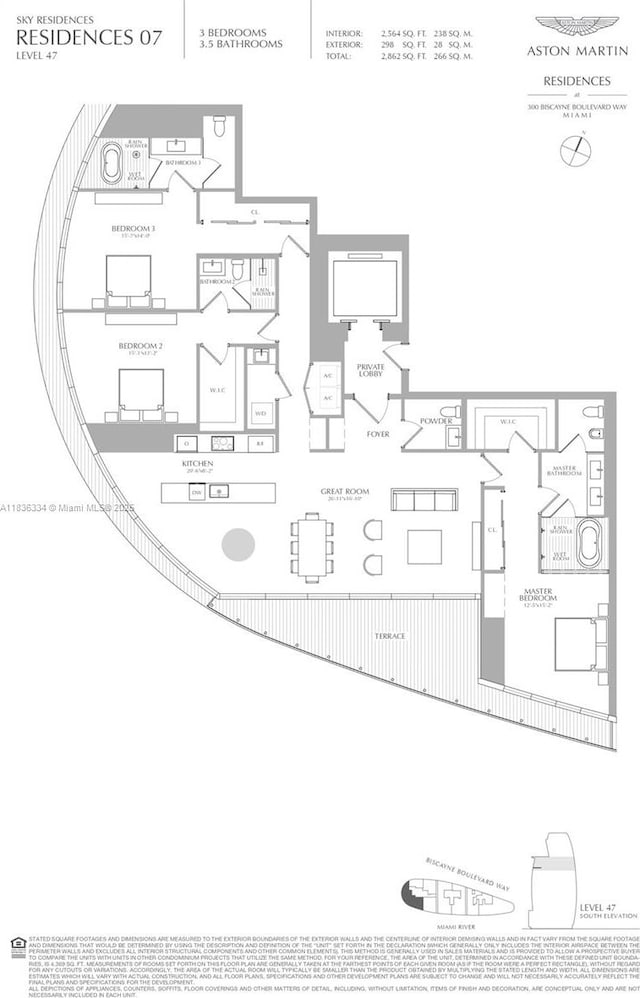 300 Biscayne Blvd Way Unit 4707, Miami, FL 33131 - view of room layout