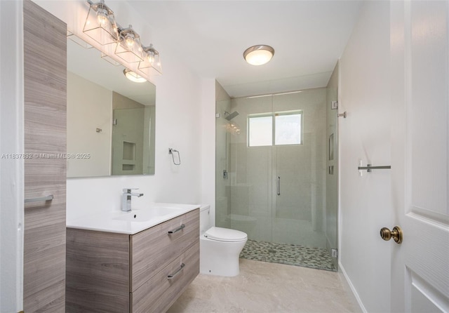 2664 Edgewater Dr, Weston, FL 33332 - full bathroom featuring vanity and a shower stall