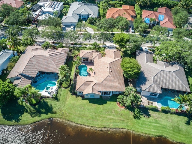 2664 Edgewater Dr, Weston, FL 33332 - aerial perspective of suburban area with a large body of water