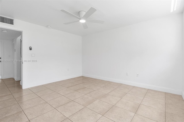 7304 SW 82nd St Unit A107, Miami, FL 33143 - spare room featuring light tile patterned flooring and ceiling fan