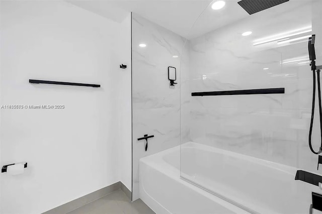 1919 Van Buren St Unit 505A, Hollywood, FL 33020 - full bath featuring  shower combination and recessed lighting