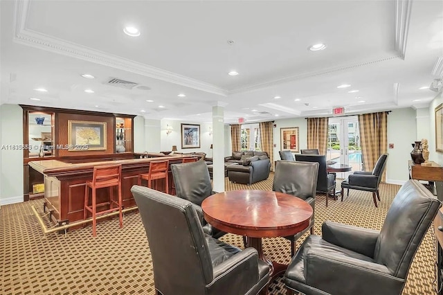 1919 Van Buren St Unit 505A, Hollywood, FL 33020 - building lobby with crown molding and recessed lighting