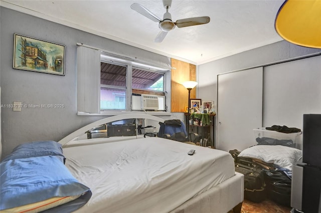 6768 Rose Dr, Miramar, FL 33023 - bedroom featuring a closet, cooling unit, and a ceiling fan