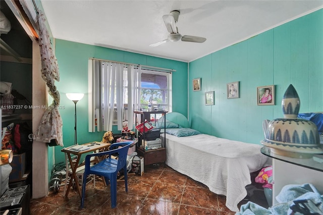 6768 Rose Dr, Miramar, FL 33023 - bedroom with a ceiling fan and ornamental molding