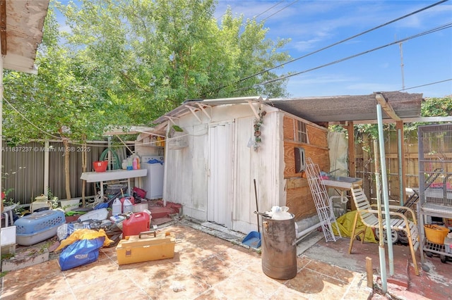 6768 Rose Dr, Miramar, FL 33023 - view of outdoor structure featuring a fenced backyard