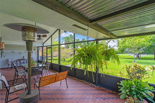 13325 SW 32nd St, Miami, FL 33175 - sunroom / solarium featuring outdoor dining space
