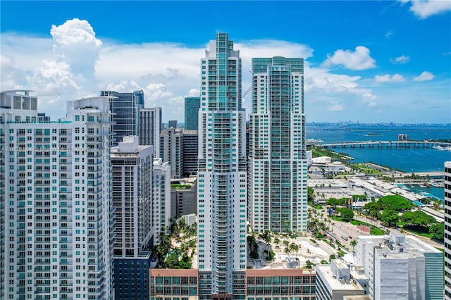 253 NE 2nd St Unit 213, Miami, FL 33132 - view of city skyline with a nearby body of water