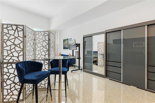 253 NE 2nd St Unit 213, Miami, FL 33132 - sitting room with speckled floor