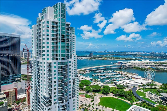 253 NE 2nd St Unit 213, Miami, FL 33132 - view of urban area featuring a nearby body of water and a notable bridge