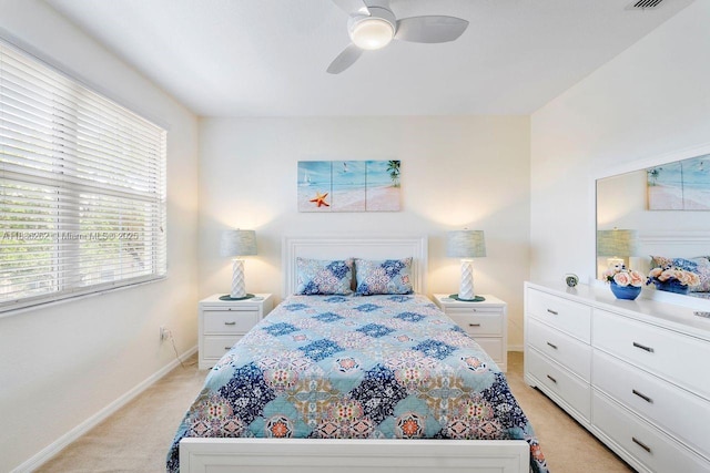 2851 W Prospect Rd Unit 1306, Tamarac, FL 33309 - bedroom featuring light colored carpet and a ceiling fan
