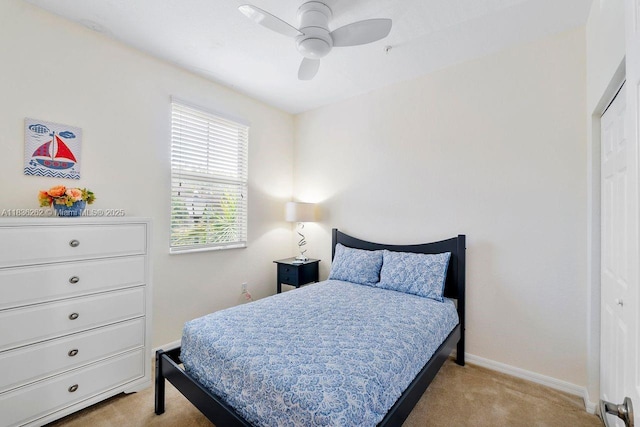 2851 W Prospect Rd Unit 1306, Tamarac, FL 33309 - carpeted bedroom with baseboards and ceiling fan