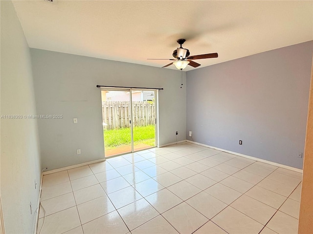 8973 NW 147th Ter, Miami Lakes, FL 33018 - empty room with a ceiling fan and light tile patterned floors