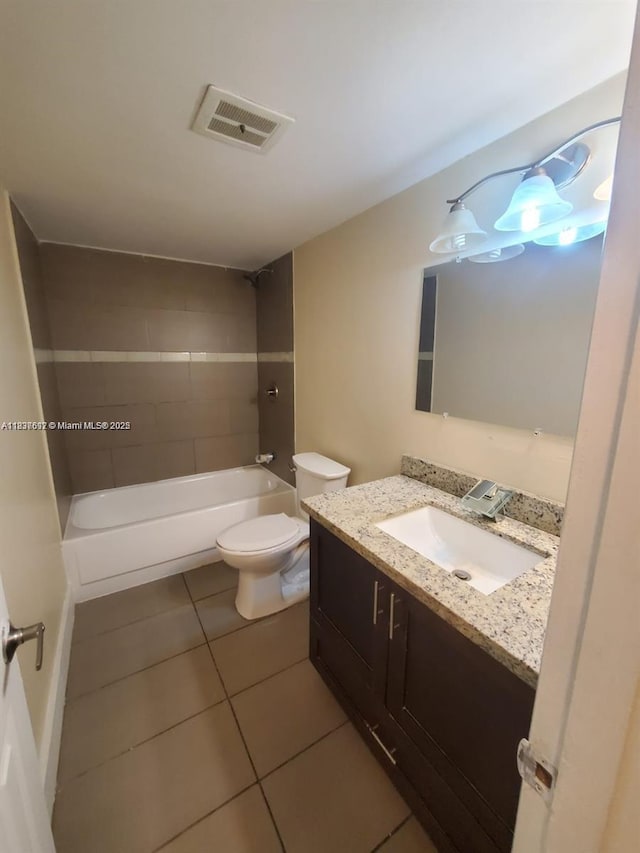 1450 NE 191st St Unit 106, Miami, FL 33179 - full bathroom featuring vanity, tile patterned floors, and shower / bathtub combination