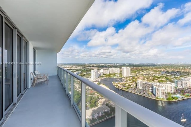 4010 S Ocean Dr Unit T3501, Hollywood, FL 33019 - balcony with a water view and a view of city