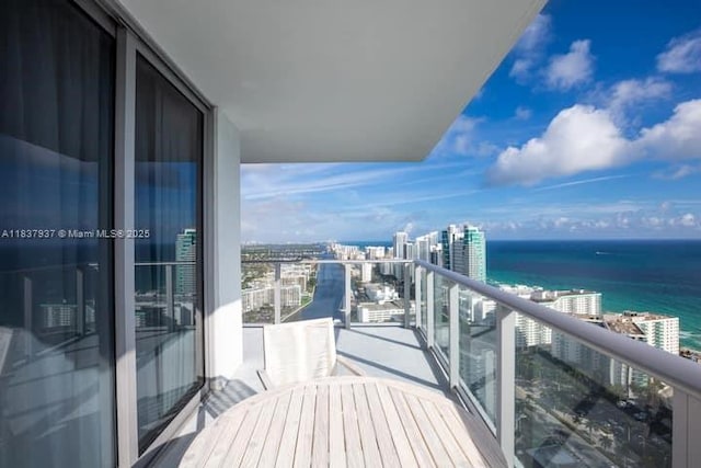 4010 S Ocean Dr Unit T3501, Hollywood, FL 33019 - balcony featuring a water view and a view of city